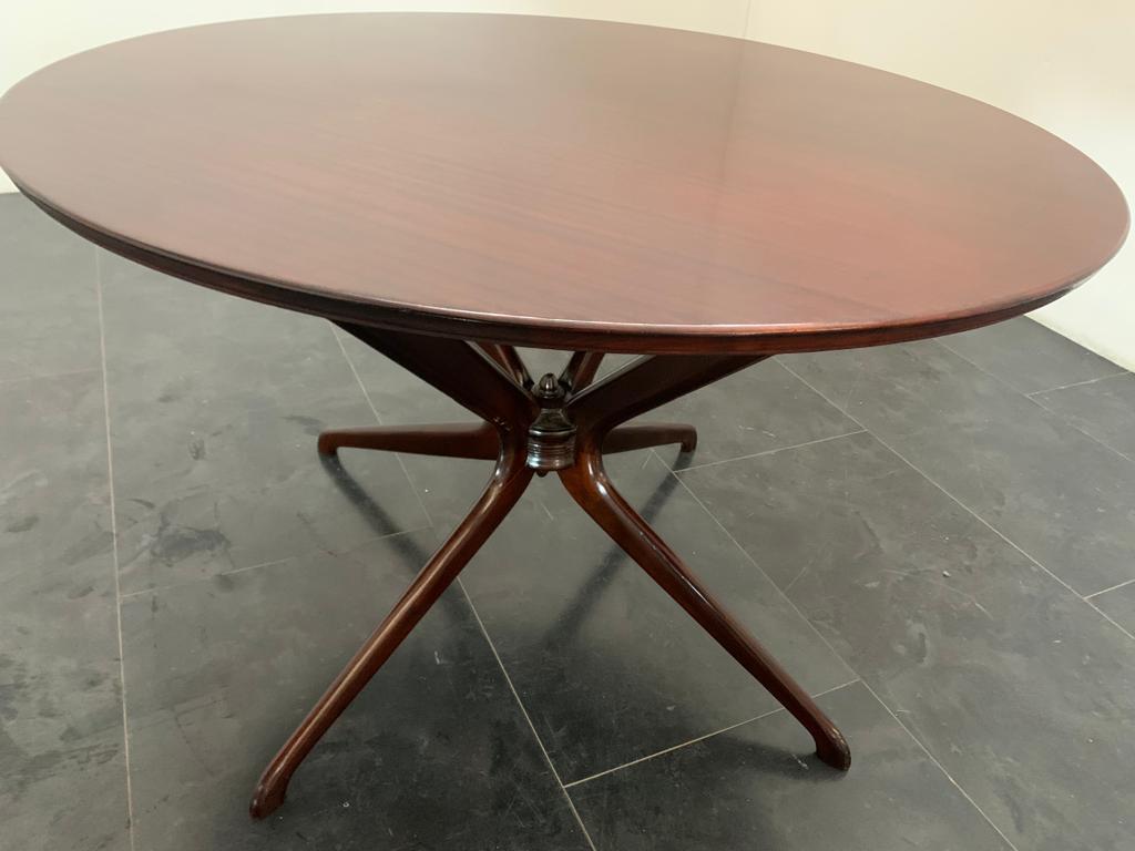 Italian Table with Filiform Legs Attributed to Ico & Luisa Parisi, 1950s For Sale