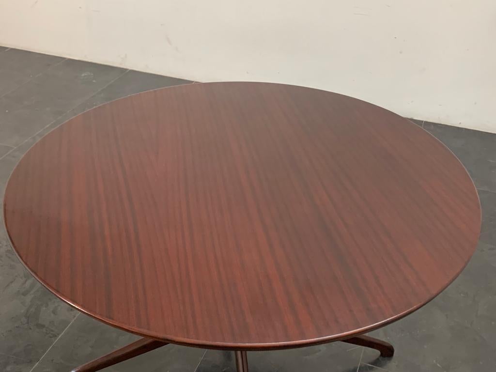 Beech Table with Filiform Legs Attributed to Ico & Luisa Parisi, 1950s For Sale