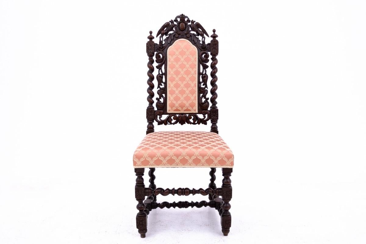 Table avec quatre chaises, style Renaissance, Allemagne, vers 1870 Bon état - En vente à Chorzów, PL