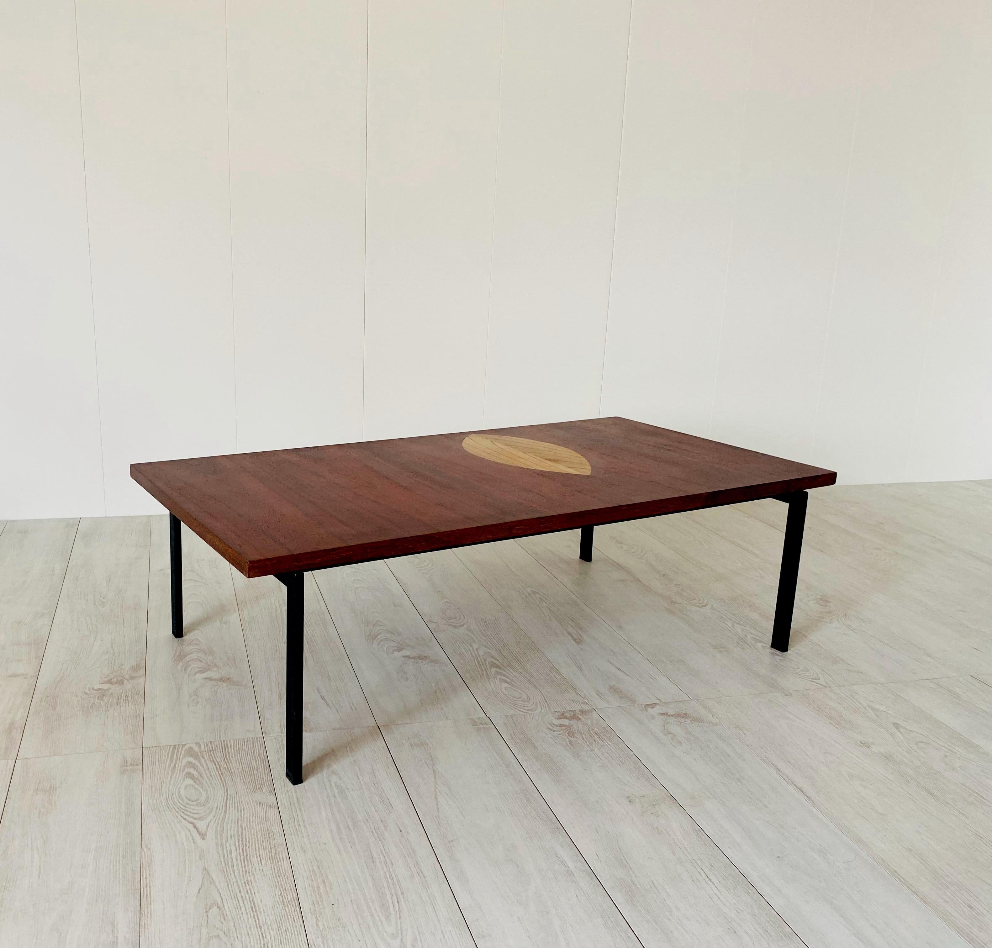 Coffee table by Tapio Wirkkala
Very good vintage conditions. 
Produced by Asko Finand around 1958
Manufacturer's brand under the top 