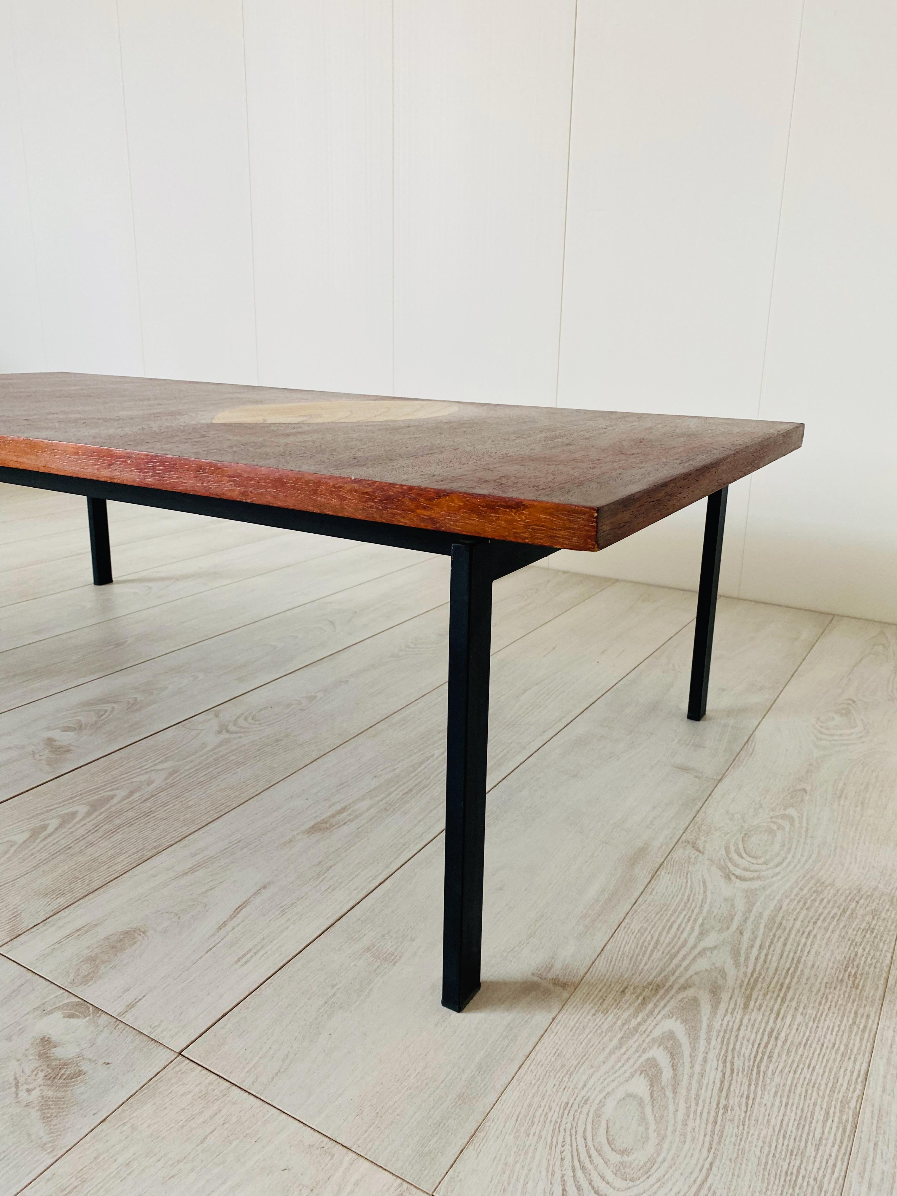 Table with Inlaid Leaf in Birch by Tapio Wirkkala For Sale 1