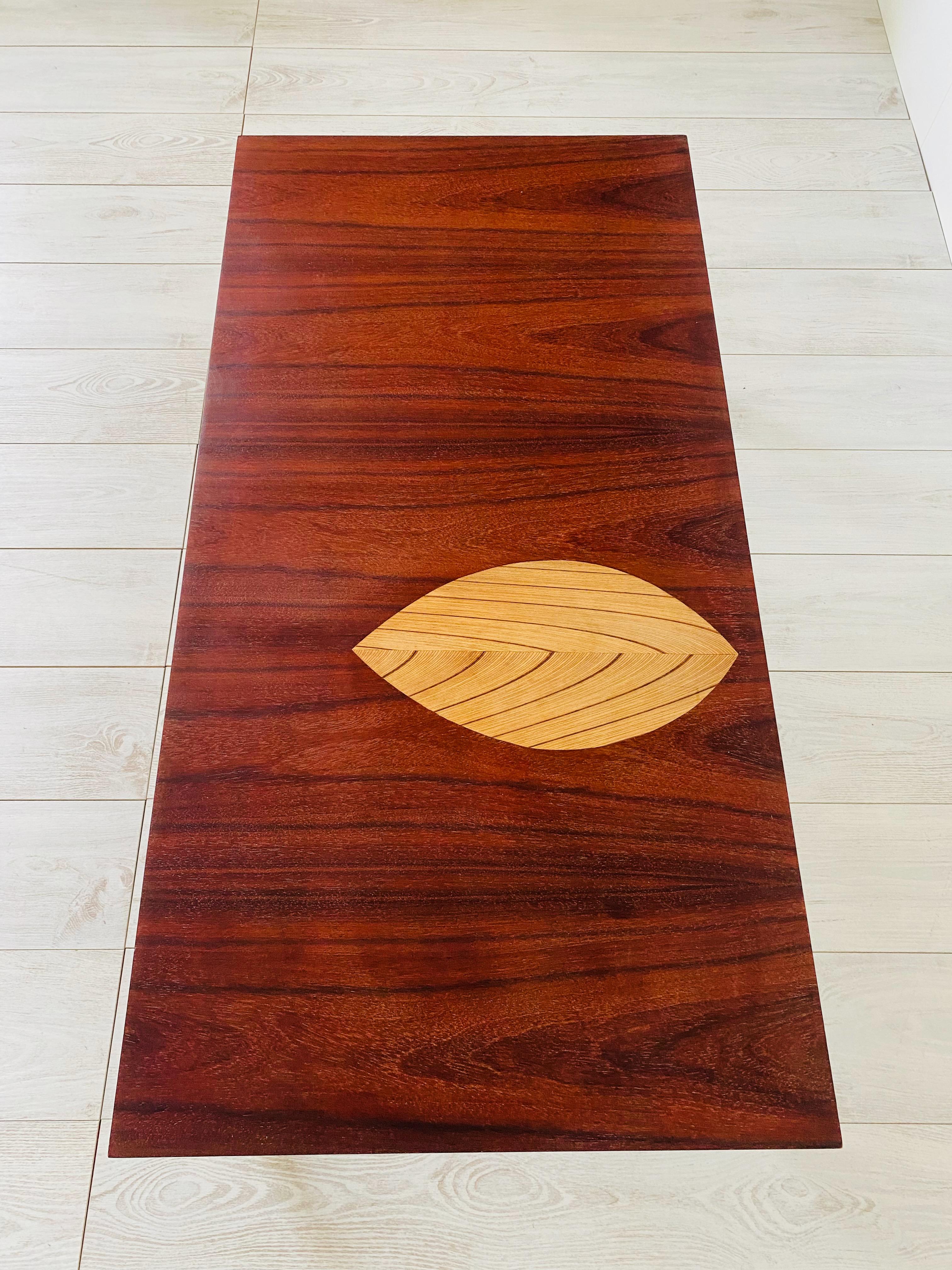 Table with Inlaid Leaf in Birch by Tapio Wirkkala 2