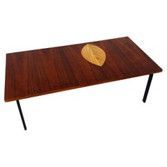 Table with Inlaid Leaf in Birch by Tapio Wirkkala