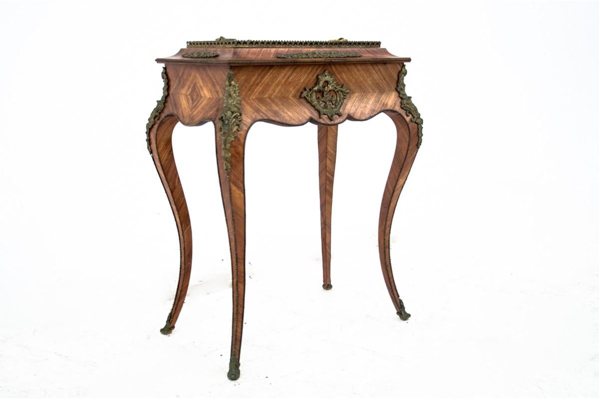 French Table with Jewelery Storage, France, 1900