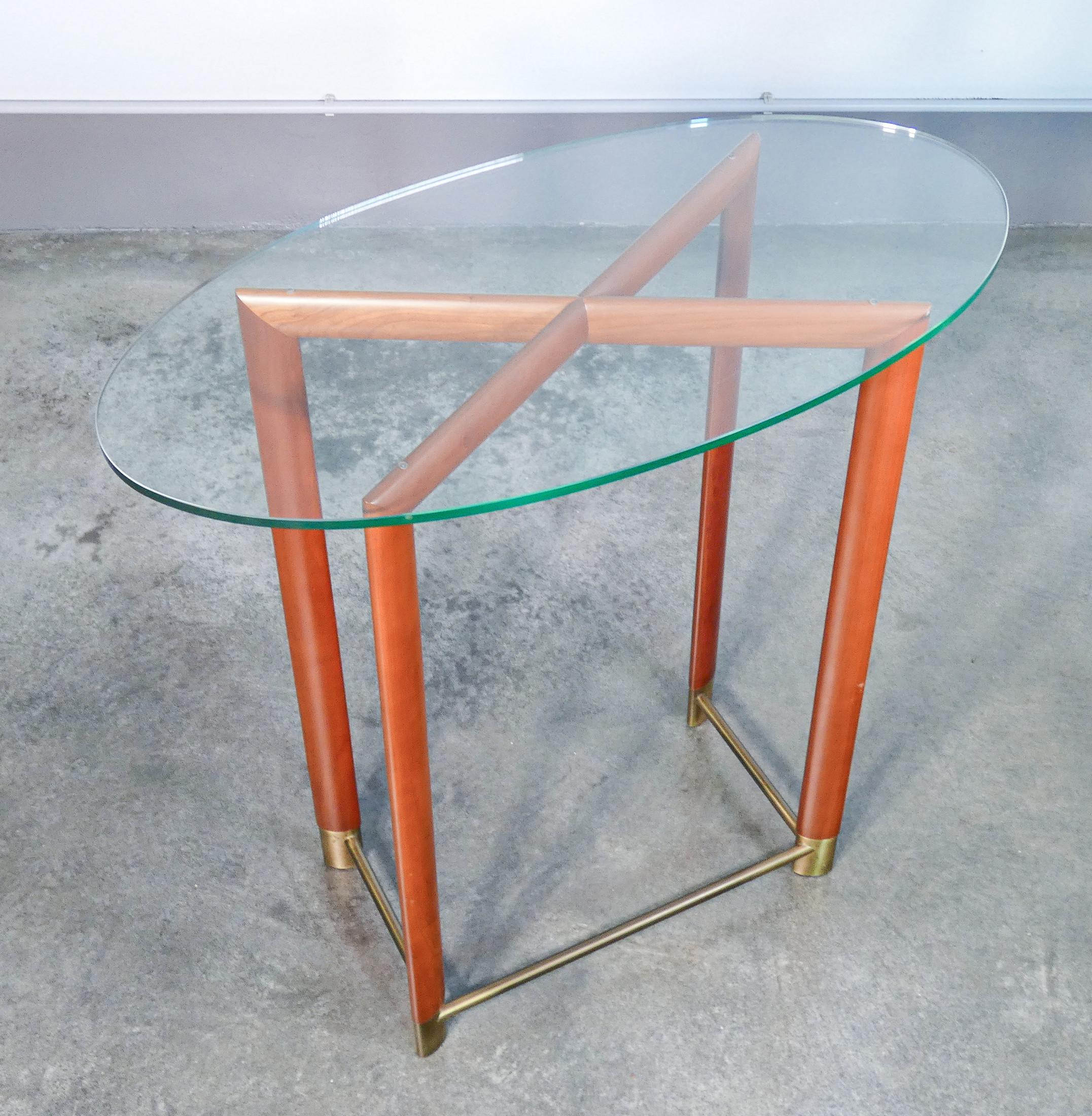 Table with Oval Top Design by Daniela Puppa for Fontana Arte, Italy, 80s For Sale 1