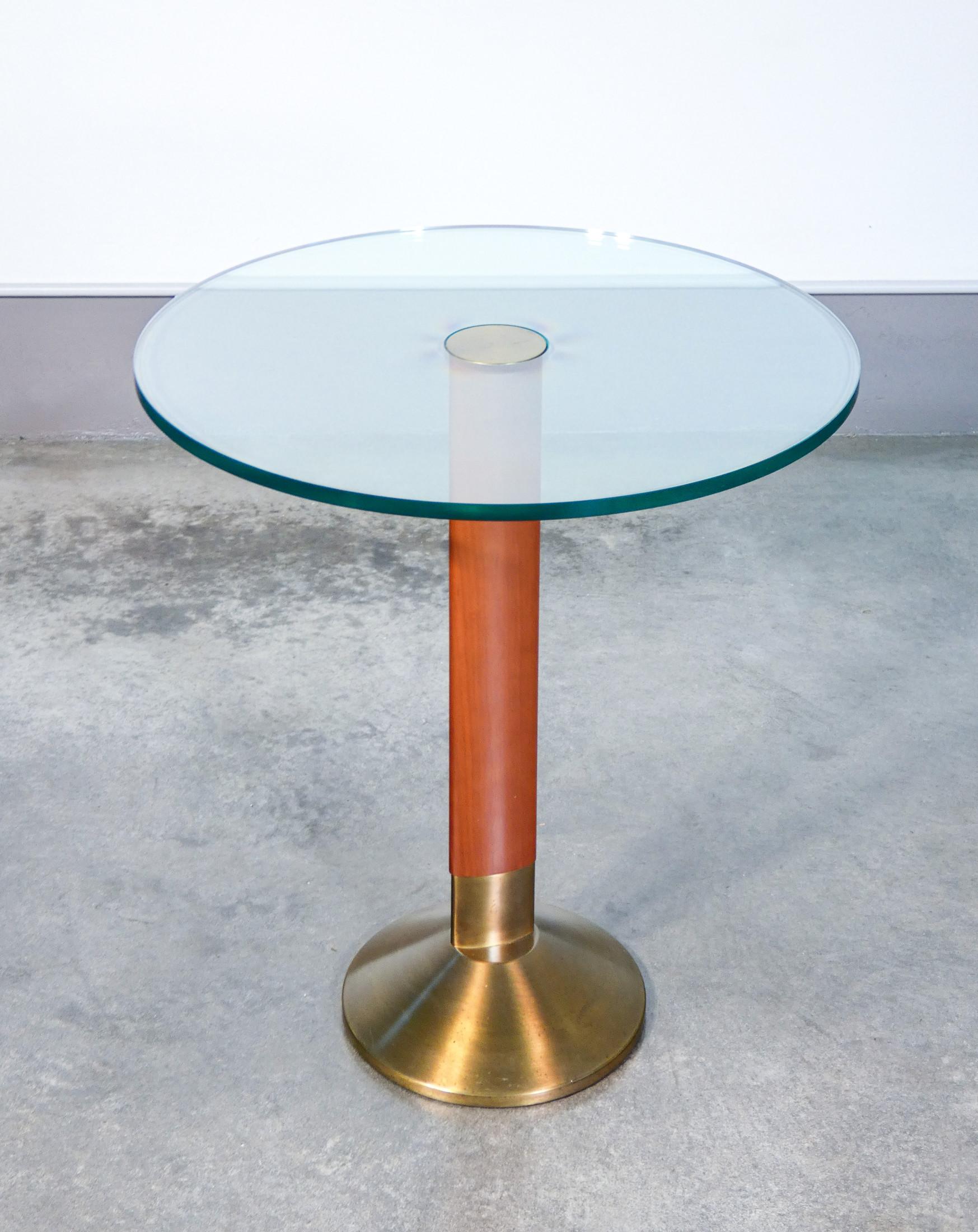 Tisch mit runder Platte von Daniela Puppa für Fontana Arte, Italien, 80er Jahre (Italienisch) im Angebot