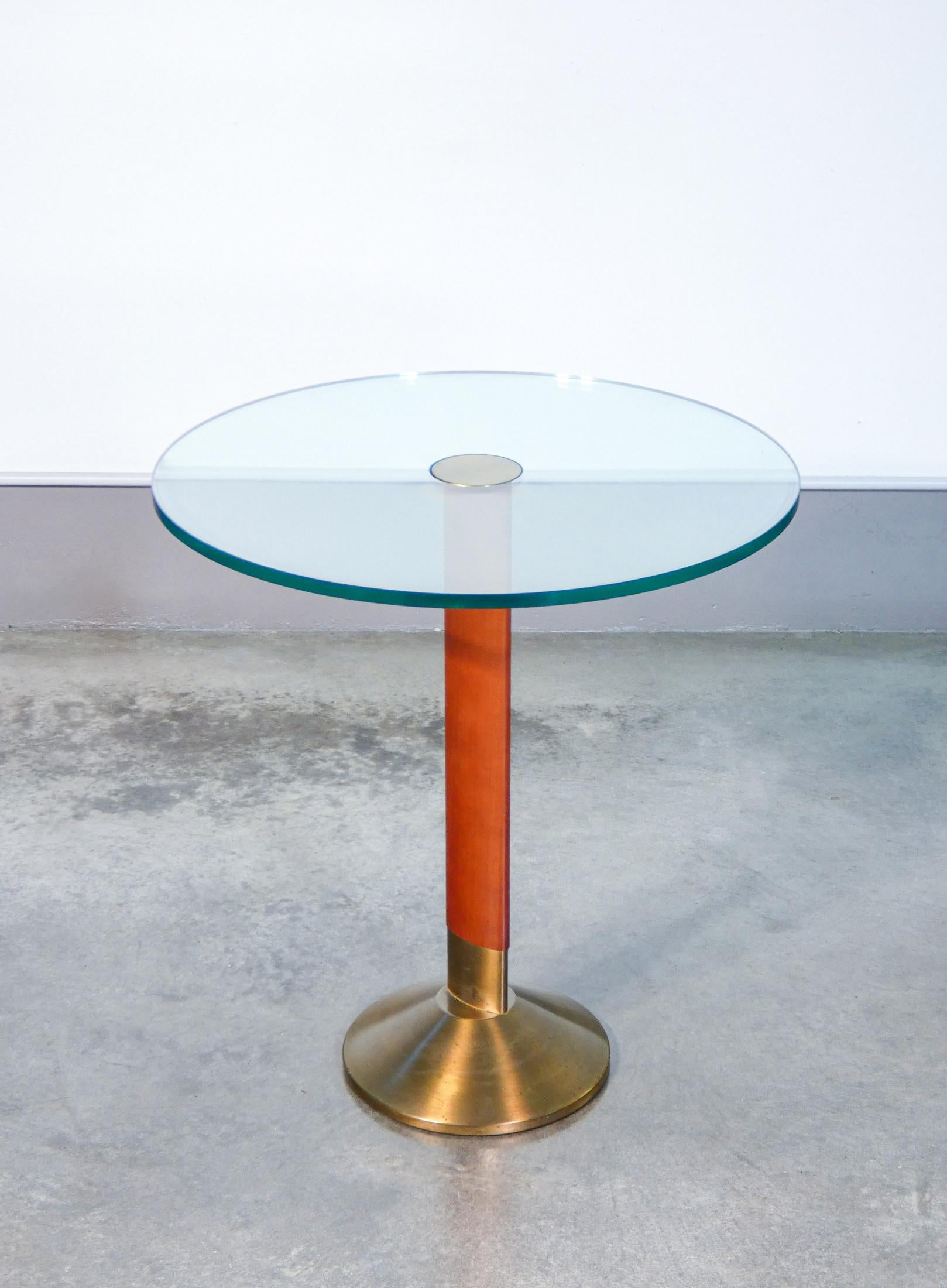 Table avec plateau rond design Daniela Puppa pour Fontana Arte, Italie, années 80 Bon état - En vente à Torino, IT