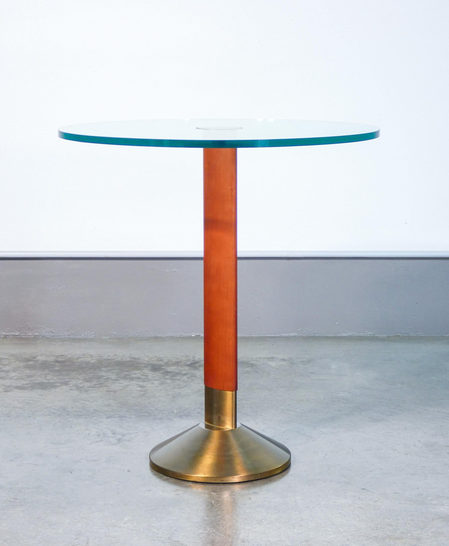 Fin du 20e siècle Table avec plateau rond design Daniela Puppa pour Fontana Arte, Italie, années 80 en vente