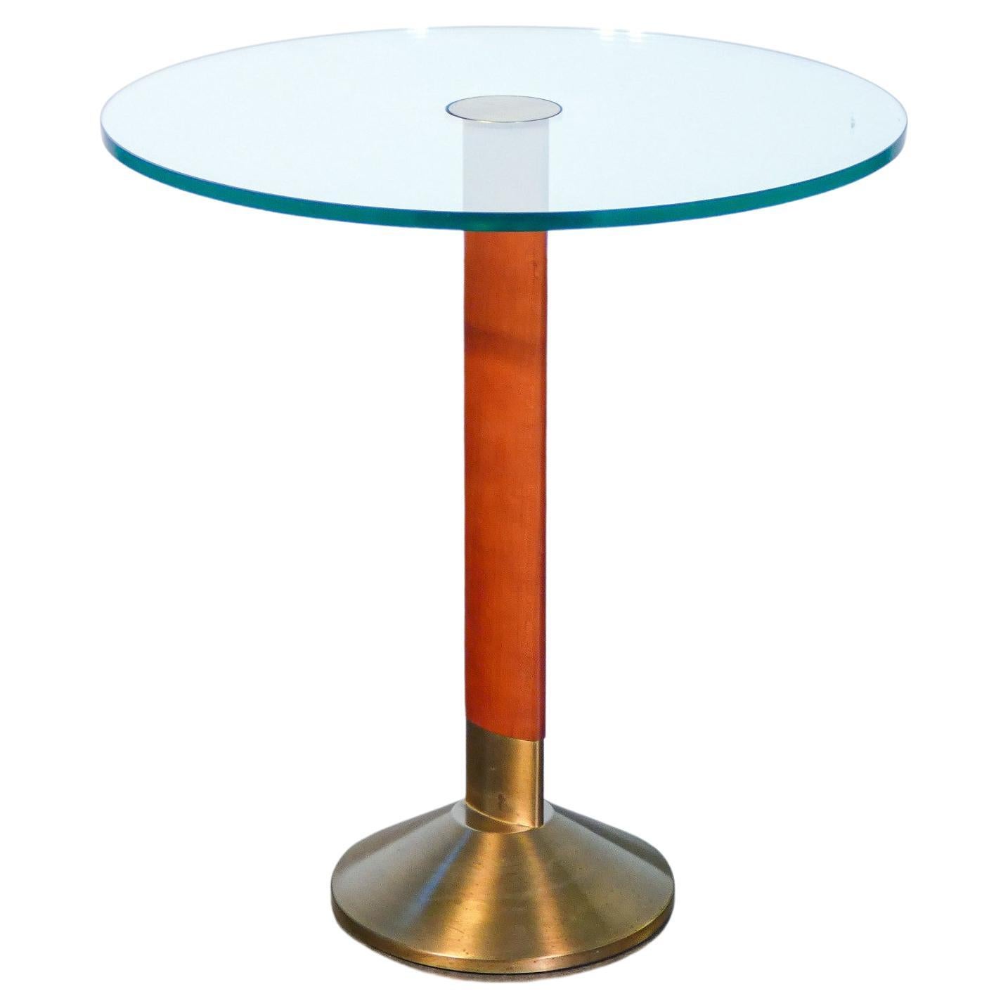 Table with Round Top Design by Daniela Puppa for Fontana Arte, Italy, 80s For Sale