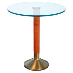 Table avec plateau rond design Daniela Puppa pour Fontana Arte, Italie, années 80