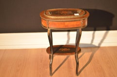 Table with Suaglass Napoleon III Inlaid in French Rosewood, 1880