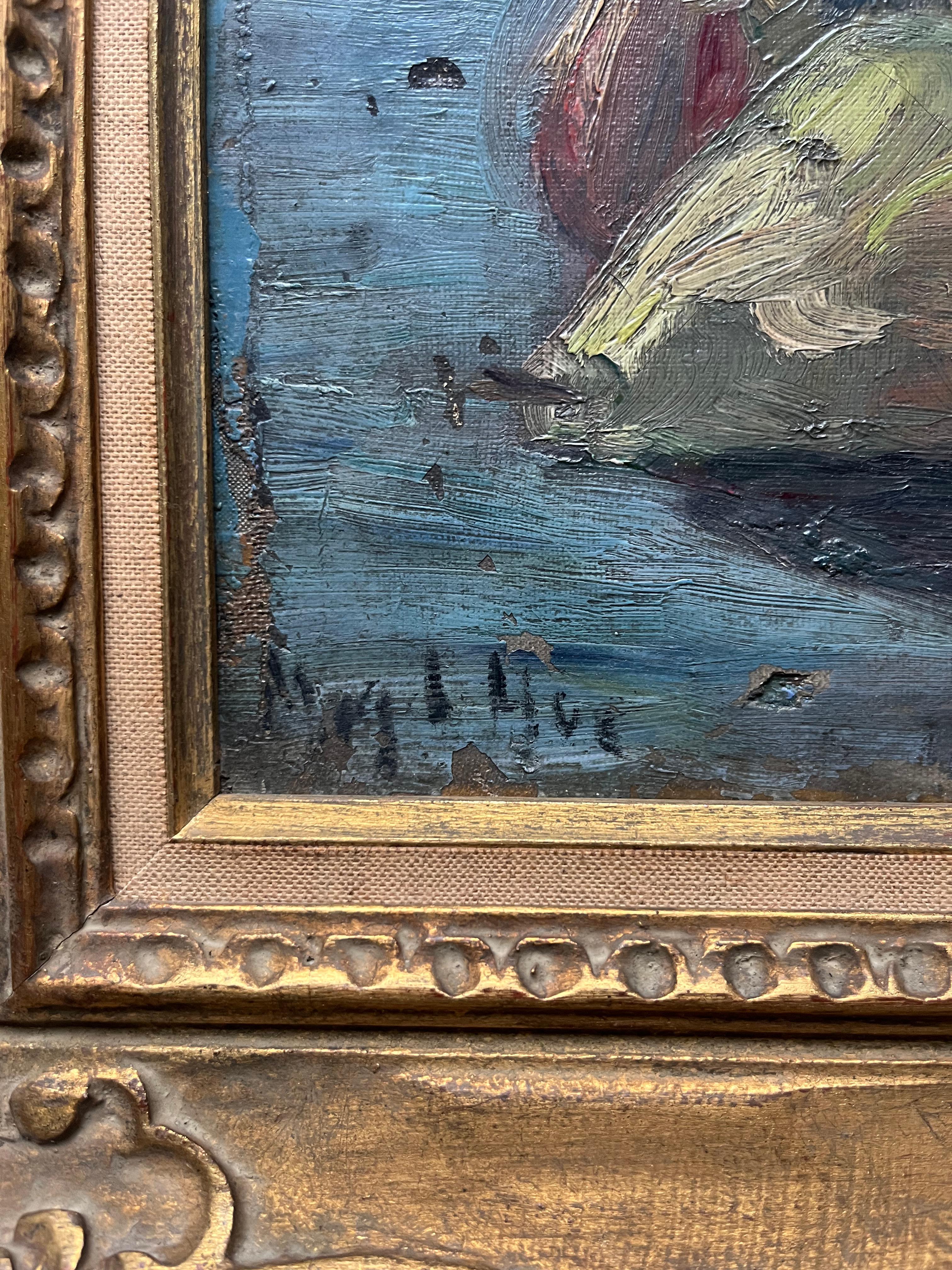 Autre Tableau ancien des années 1960 nature morte au bouquet de fleurs en vente