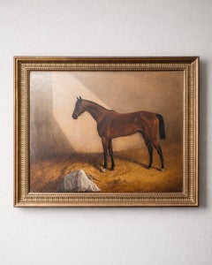 Tableau équestre victorien