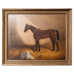 Tableau équestre victorien