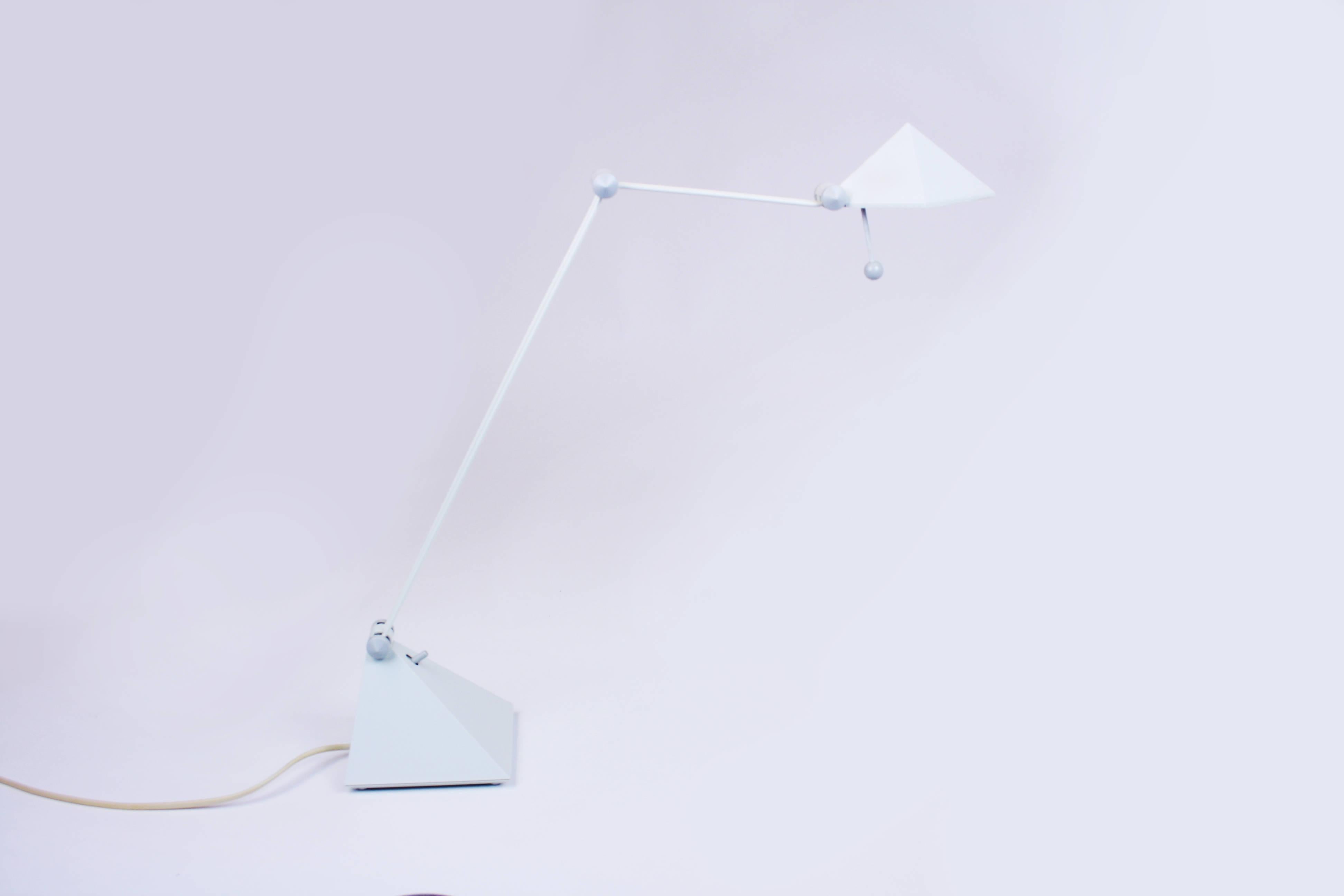 Laqué Lampe de bureau de Lungean & Pellmann, design postmoderne Memphis, Allemagne, années 1980 en vente