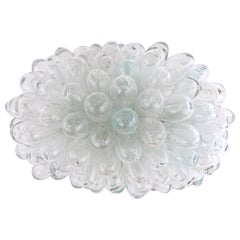 Tablelamp or floorlamp from mouthblown glass - transparent