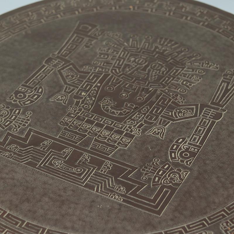 Cuir Tables attributed to Angel I. Pazmino, 1970s, Set of 2 en vente