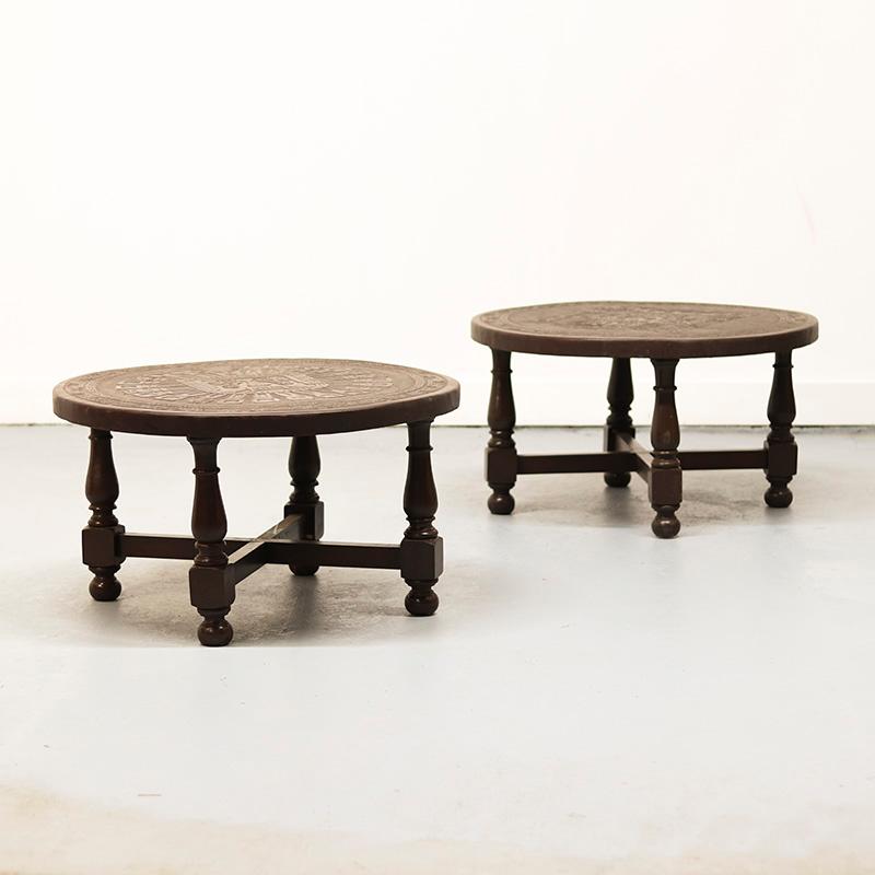 Tables attributed to Angel I. Pazmino, 1970s, Set of 2 en vente 2