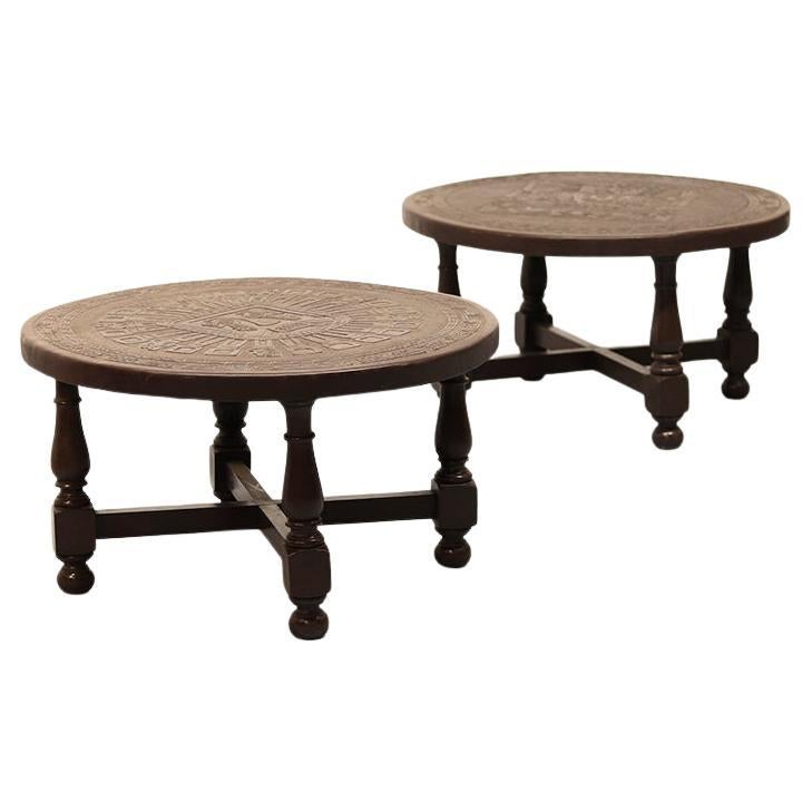 Tables attributed to Angel I. Pazmino, 1970s, Set of 2