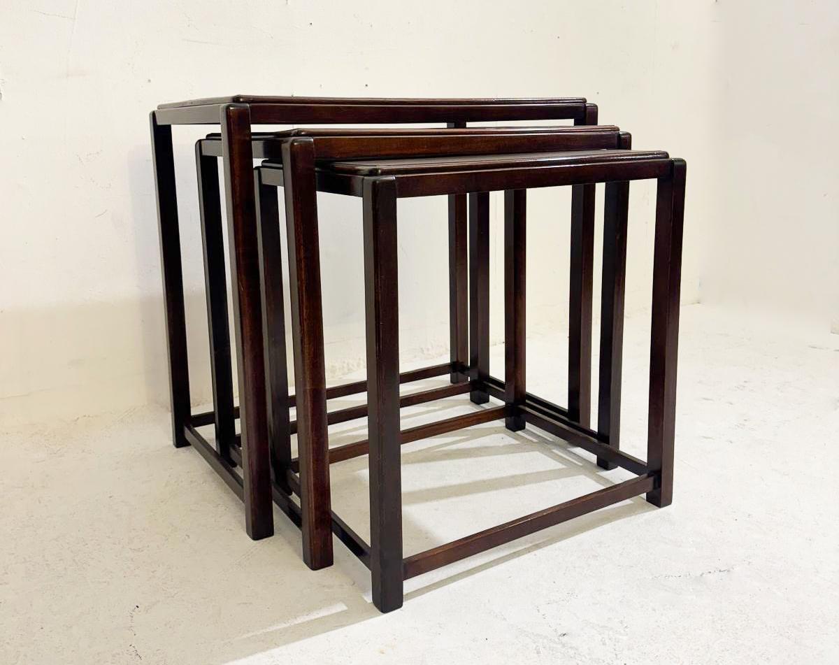 Mid-Century Modern Tables Gigognes, Lingel, Budapest For Sale