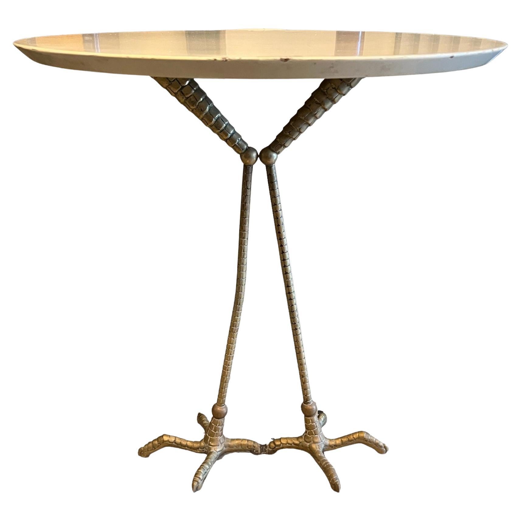 Tables in Wood and Bronze Attributed to Meret Oppenheim, France, 1930 For Sale