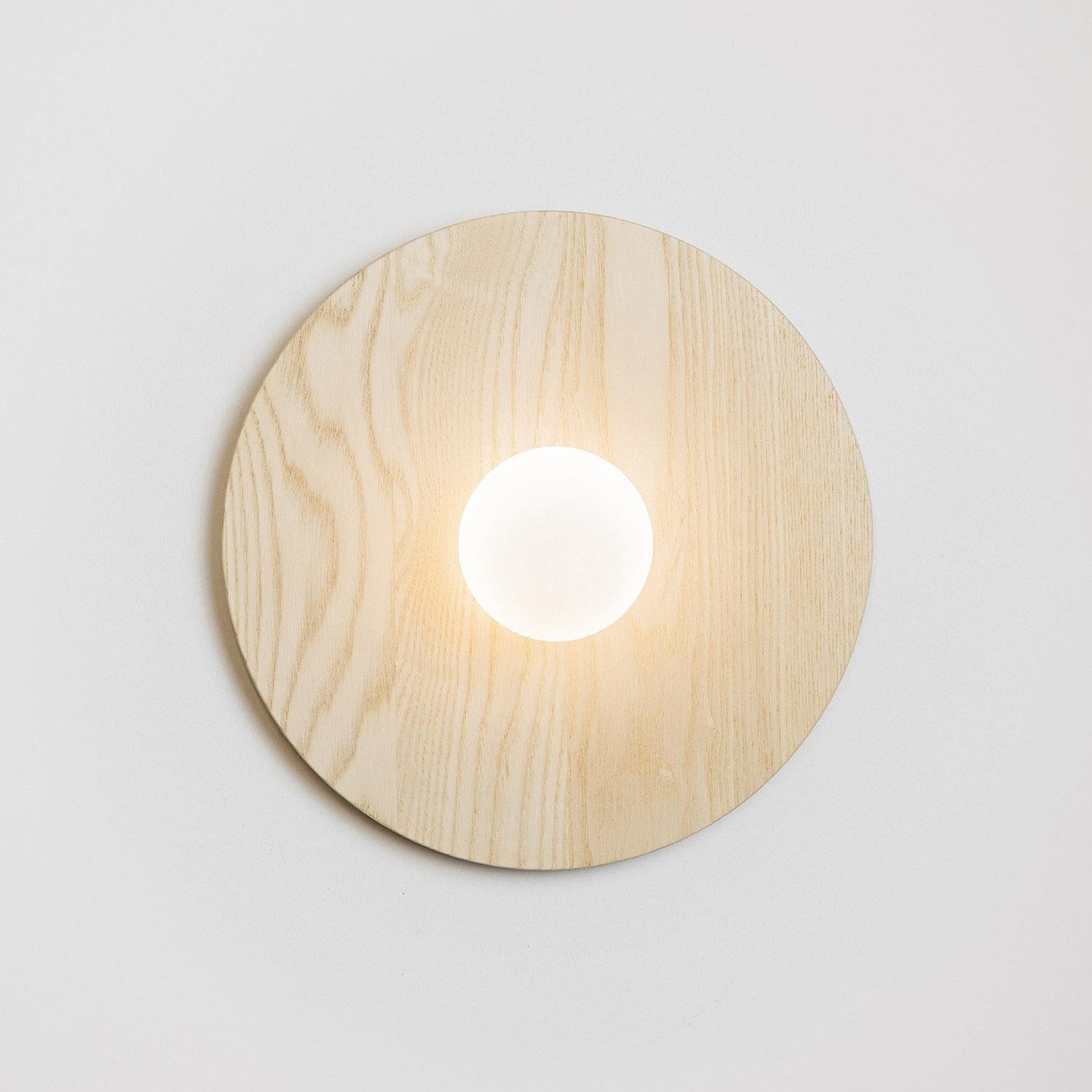 light wood light fixture