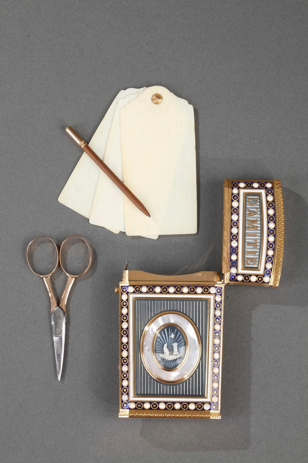 Tablet Case in Gold with Enamel, Late 18th Century 8