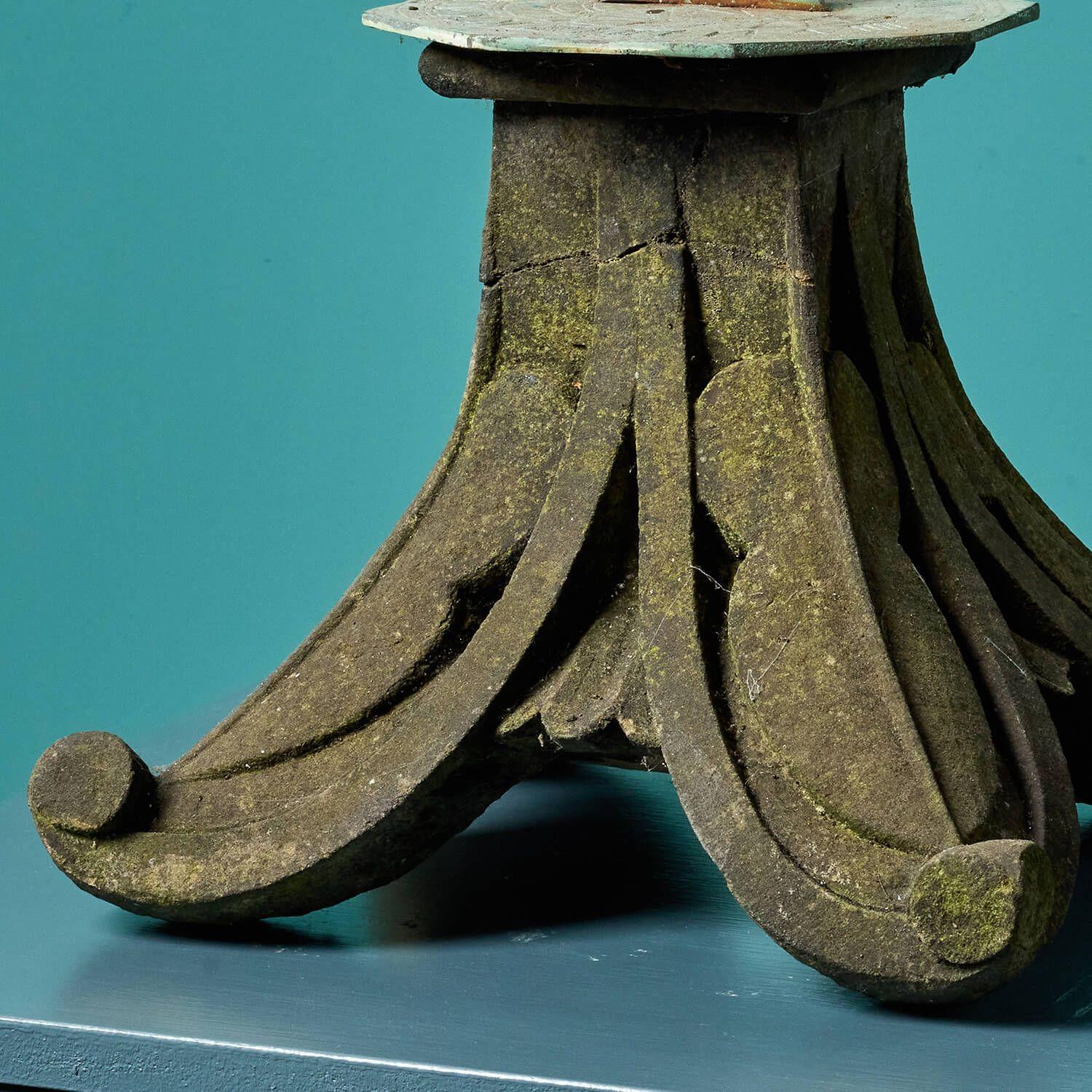 Antike Tischplatte für den Garten Sundial (Englisch) im Angebot