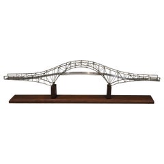 Tabletop Brass Bridge Model