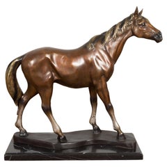 Contemporary Bronze Horse Tabletop Sculpture