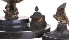 Tisch-Tintenfass und Aschenbecher – 19. Jahrhundert