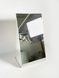 Tischspiegel aus Aluminium und Glas, Frankreich, 20.