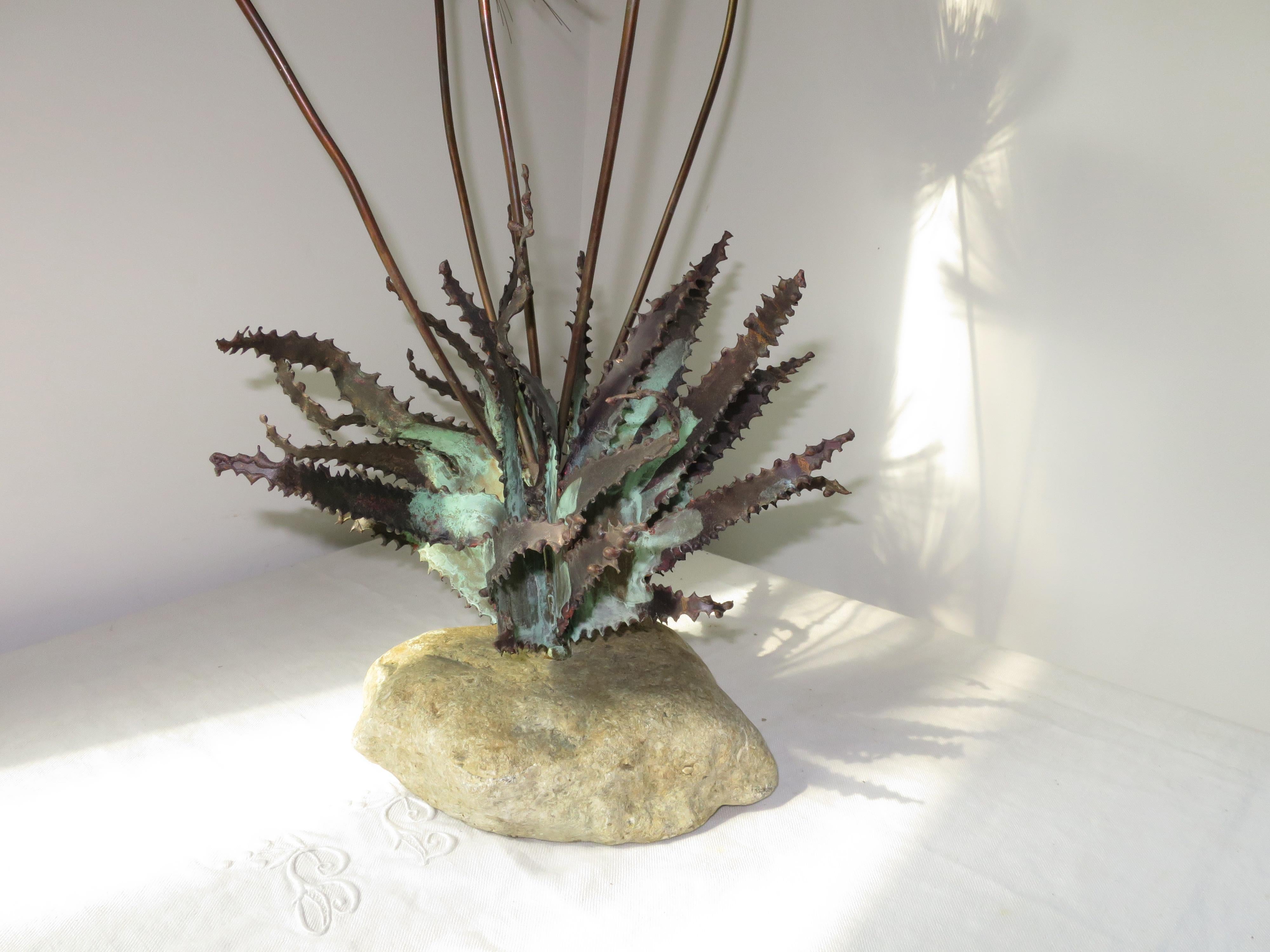 Copper Tabletop Sculpture by Steck, 1960s For Sale