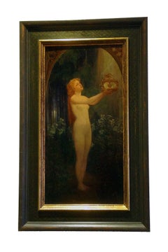 Tabot Hughes Oil on Panel, circa 1900