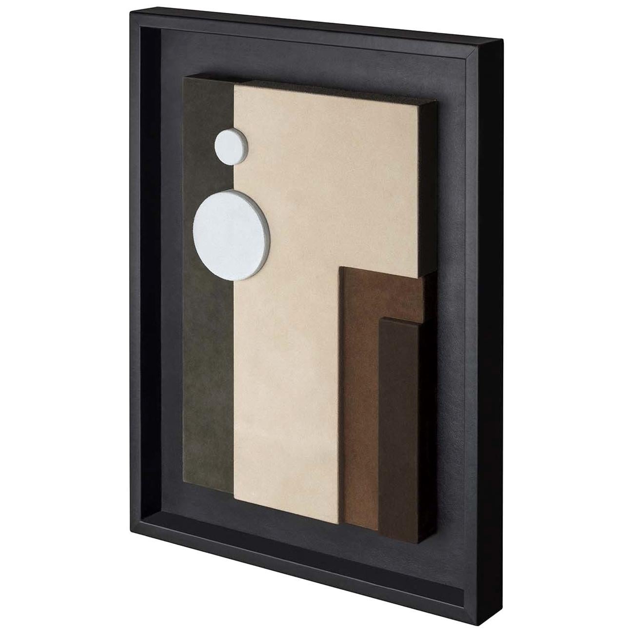 Scultura decorativa da parete Tabou con cornice nera #3