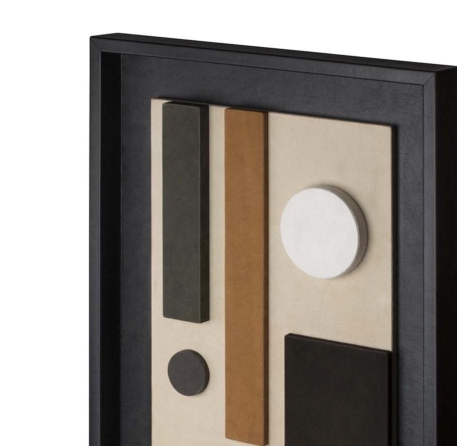 Italiano Scultura decorativa da parete Tabou con cornice nera #6 in vendita