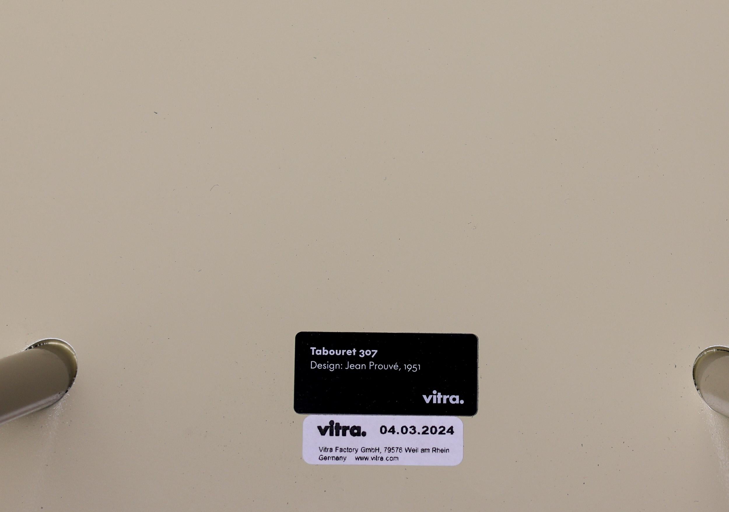 Tabouret 307 Stool by Jean Prouvé for Vitra For Sale 2