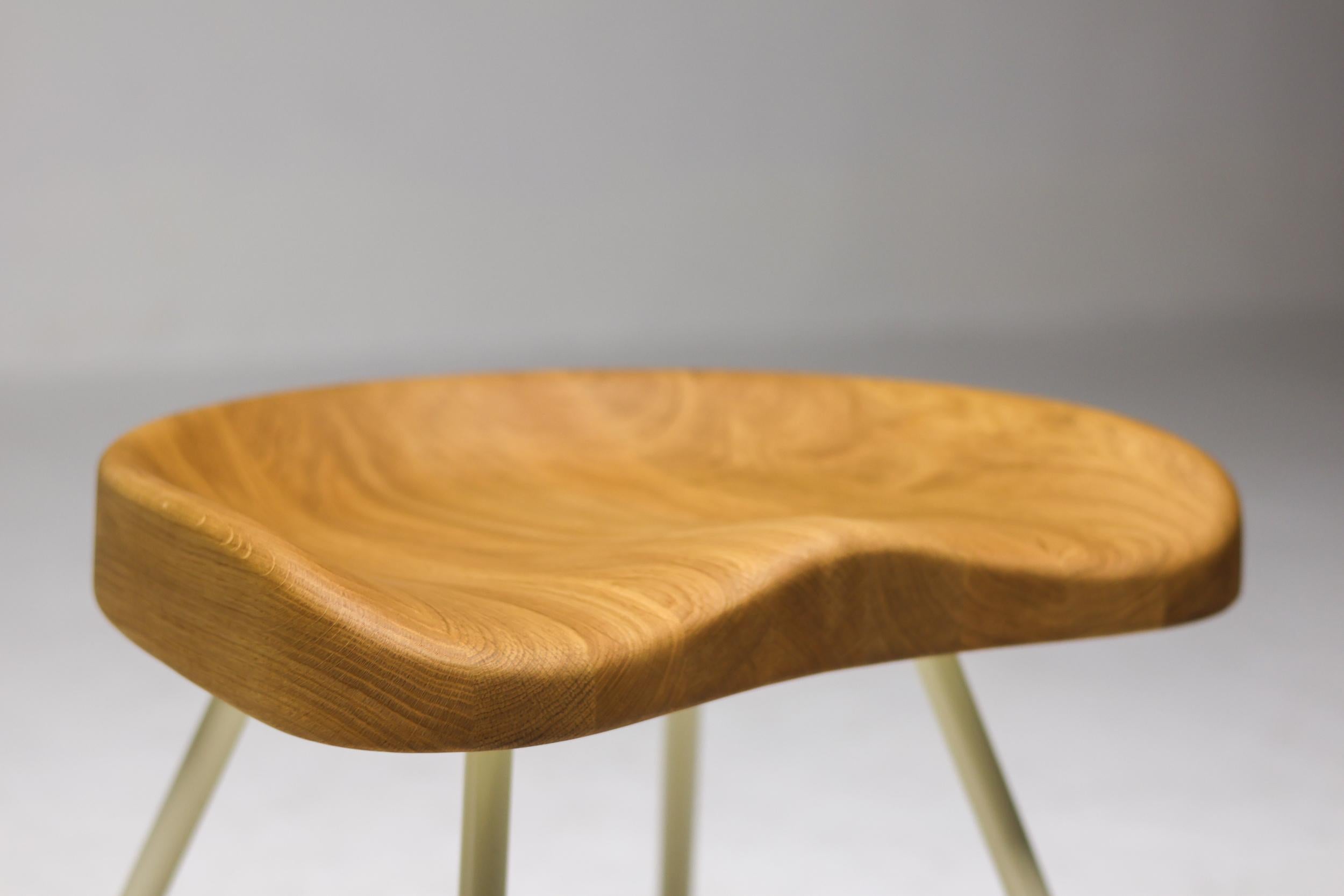 Mid-Century Modern Tabouret 307 Stool by Jean Prouvé for Vitra For Sale