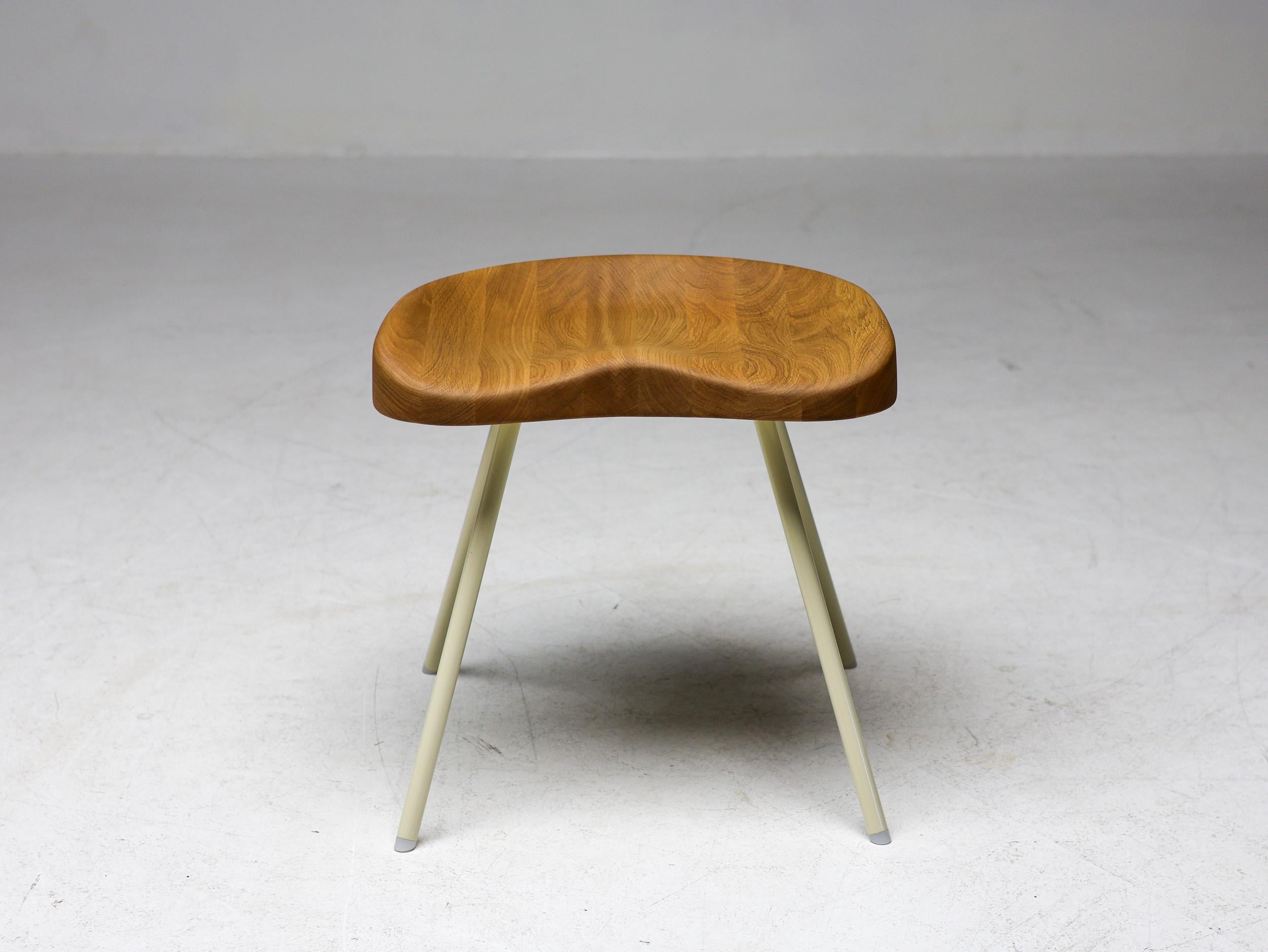 Stained Tabouret 307 Stool by Jean Prouvé for Vitra For Sale