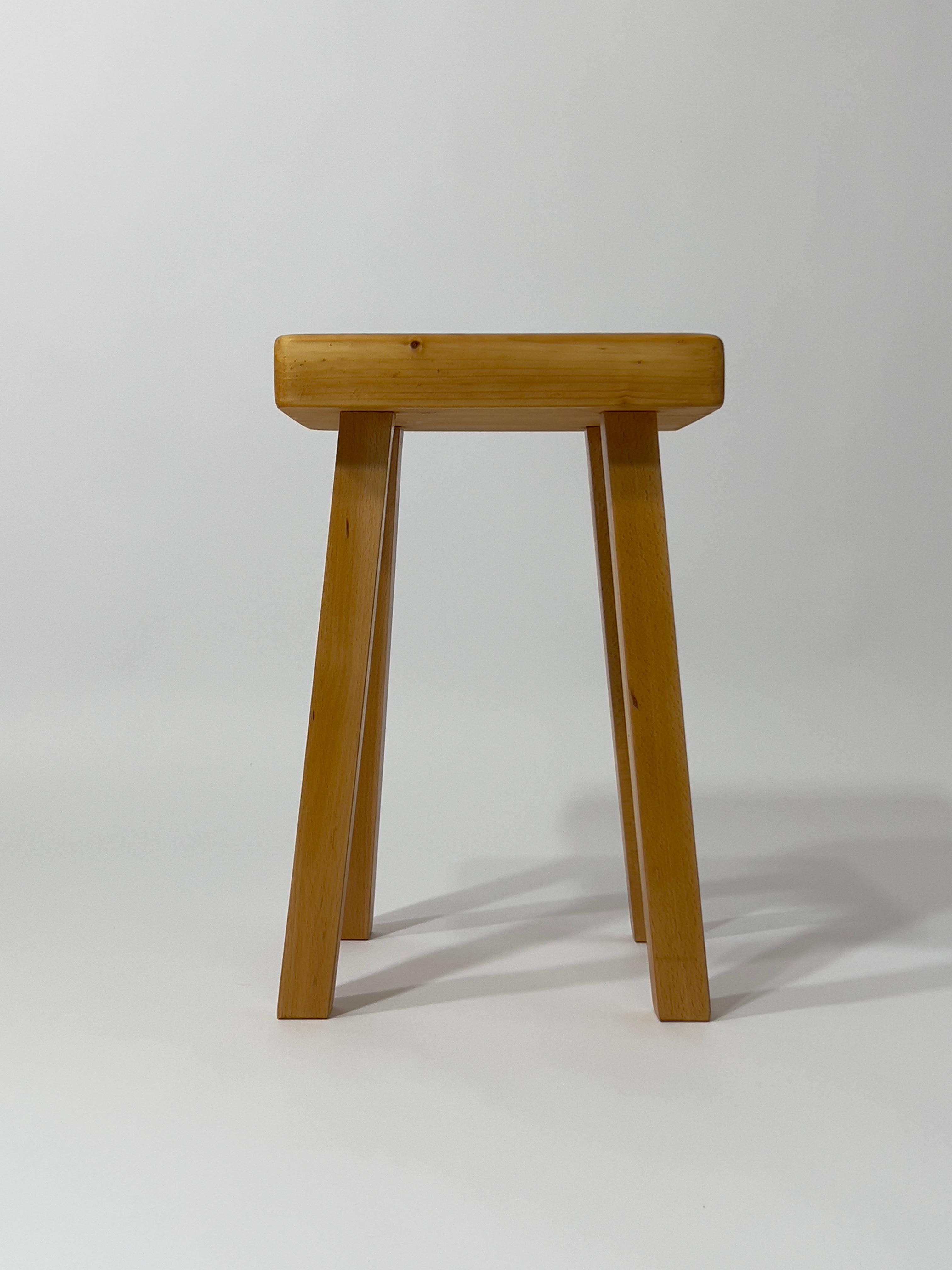 Tabouret Les Arcs 1800 Charlotte Perriand, 1960 im Angebot 4