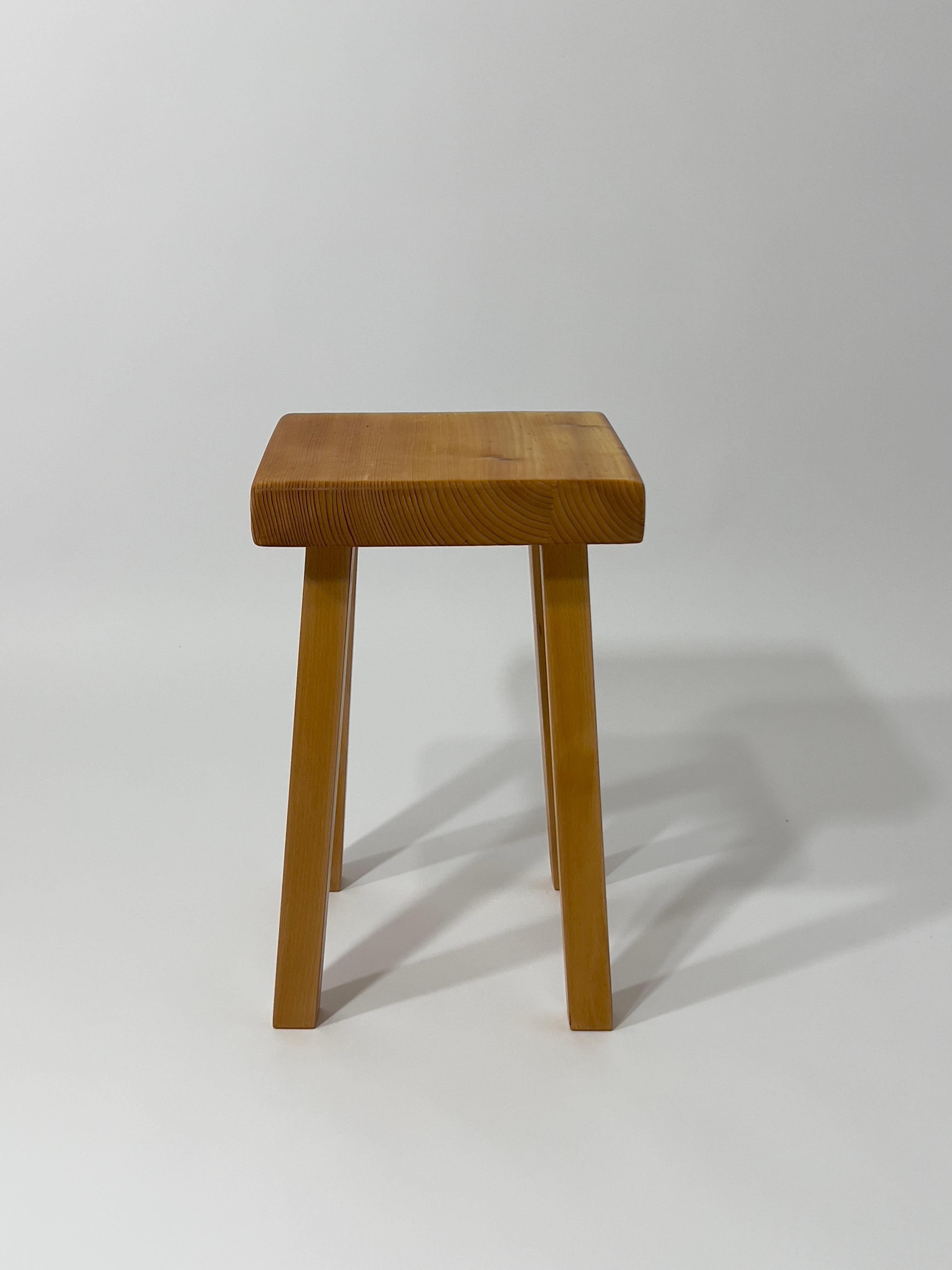 Tabouret Les Arcs 1800 Charlotte Perriand, 1960 (Moderne der Mitte des Jahrhunderts) im Angebot