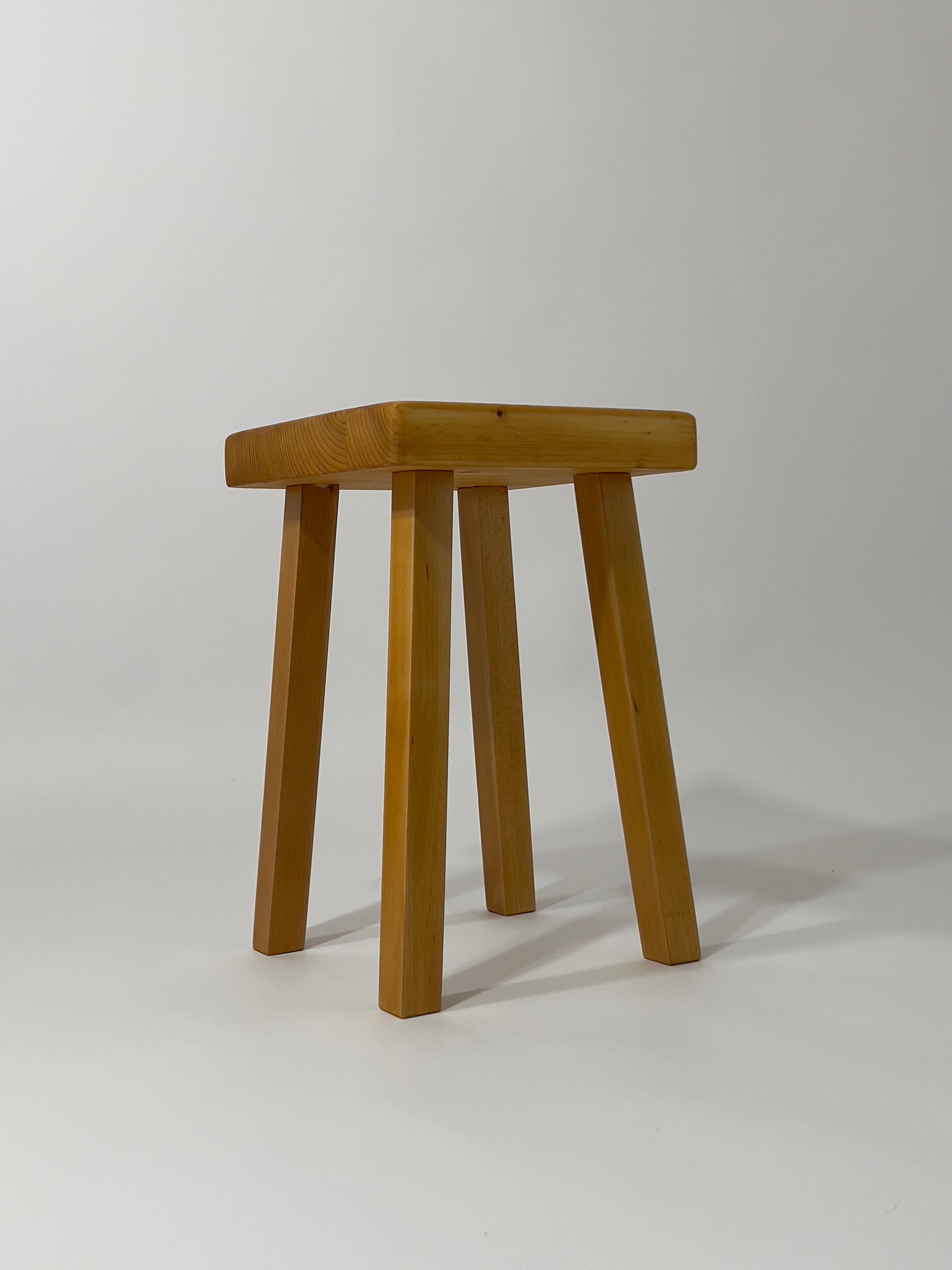 Tabouret Les Arcs 1800 Charlotte Perriand, 1960 (Französisch) im Angebot