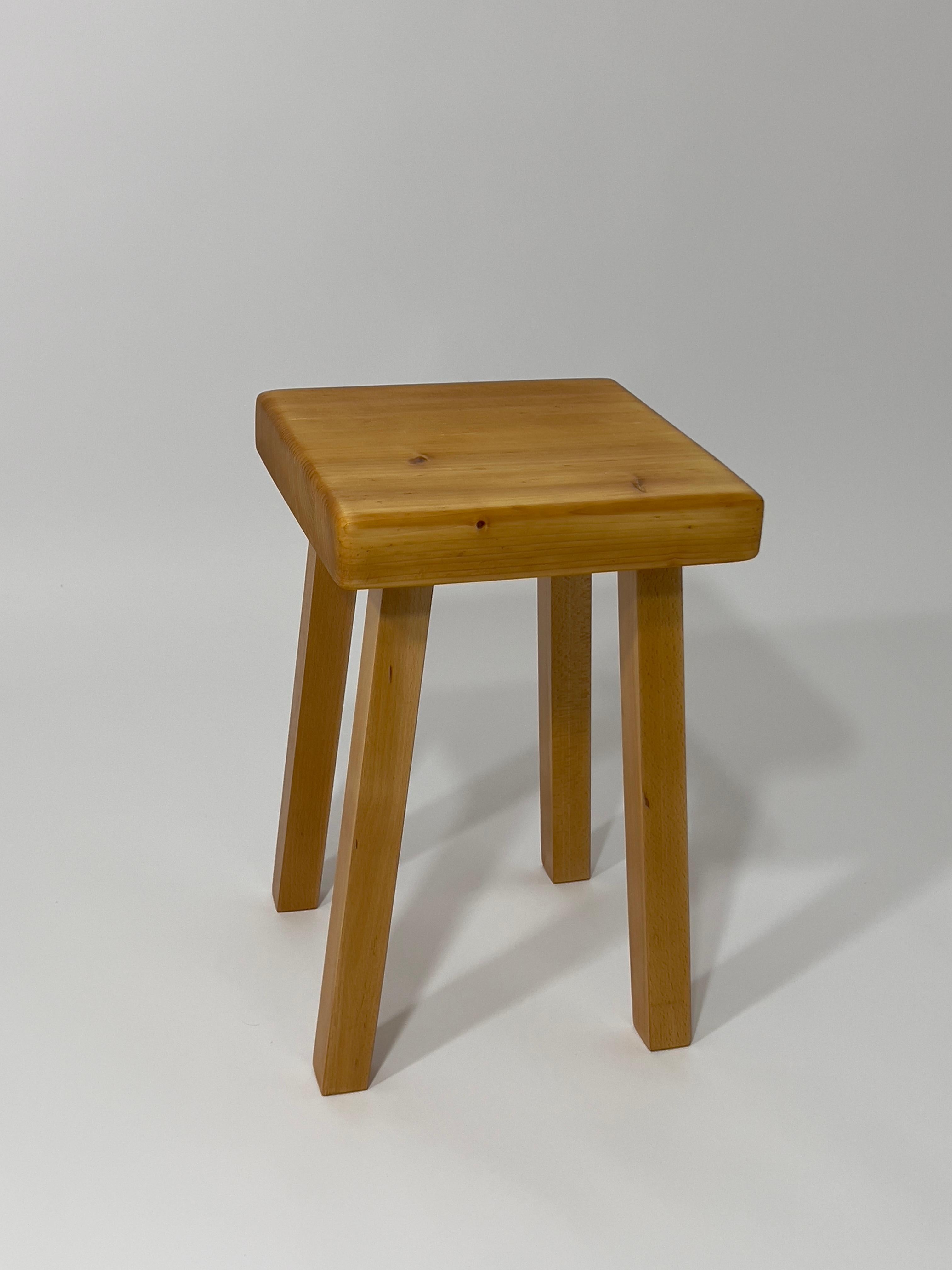 Tabouret Les Arcs 1800 Charlotte Perriand, 1960 im Angebot 2