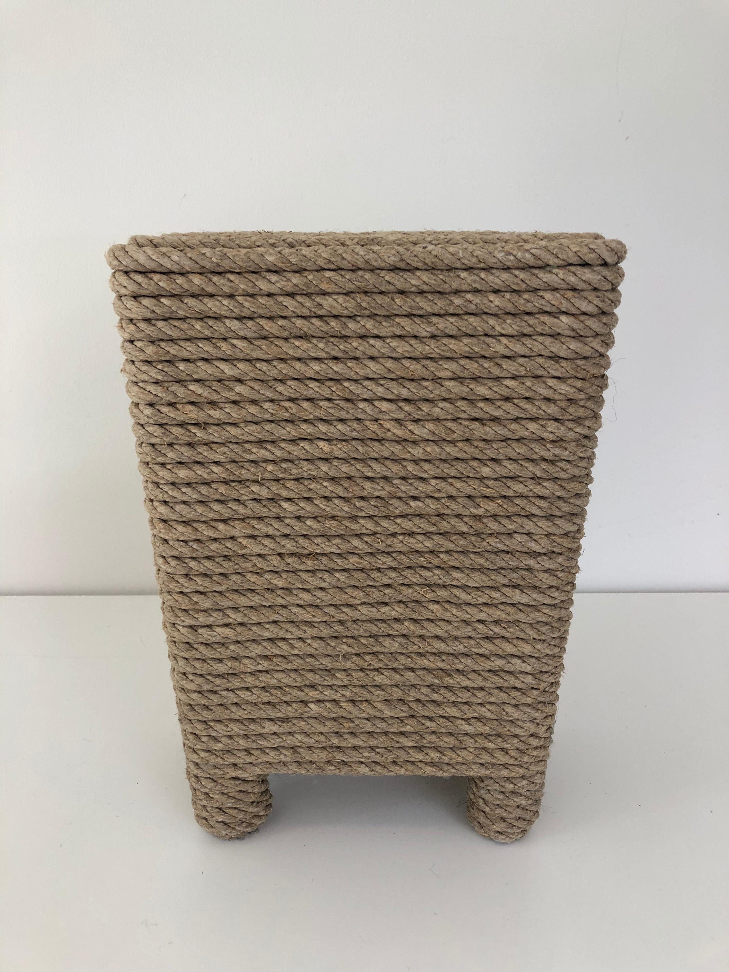 A miniature tabouret louxac hemp stool by Christian Astuguevieille. Christian Astuguevieille, a visionary French furniture artisan who, in 1989, found instant acclaim after his debut exhibition at Paris’s Galerie Yves Gastou. His signature