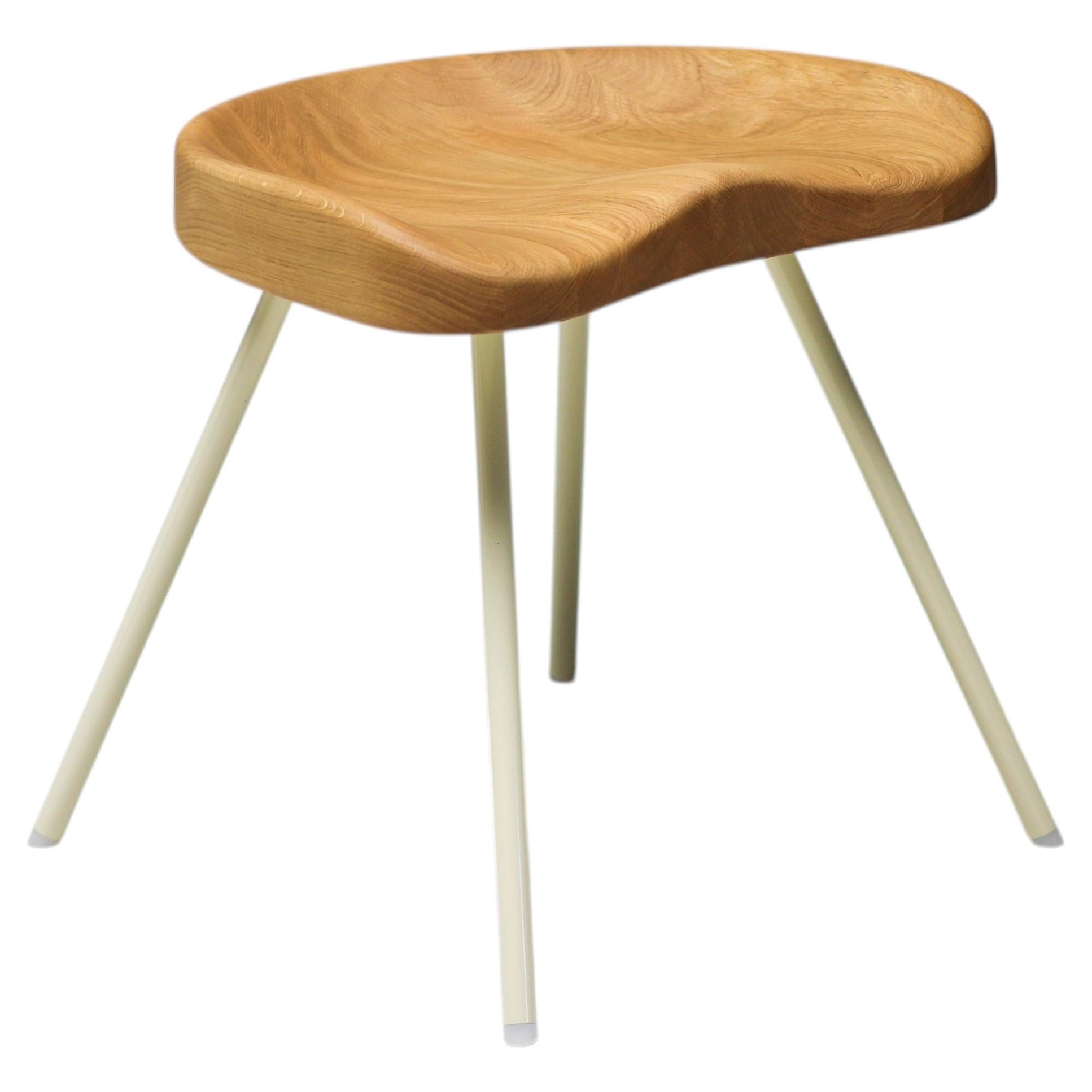 Taburete n.º 307 de Jean Prouvé para Vitra, en roble en venta