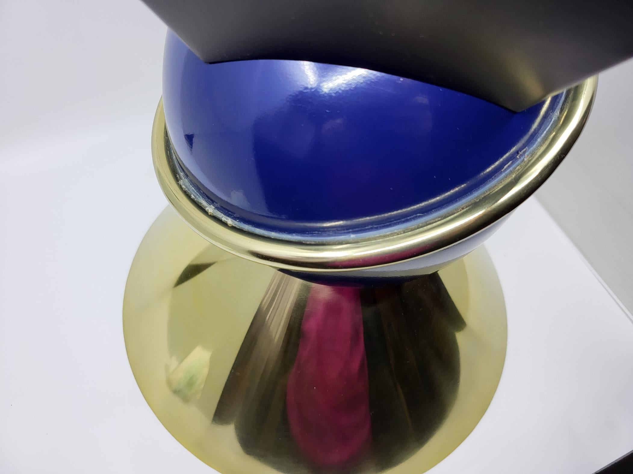 Tabouret Vincent Darré X Monoprix, Bleu, Noir, Doré, Francais Baroque Moderns 4