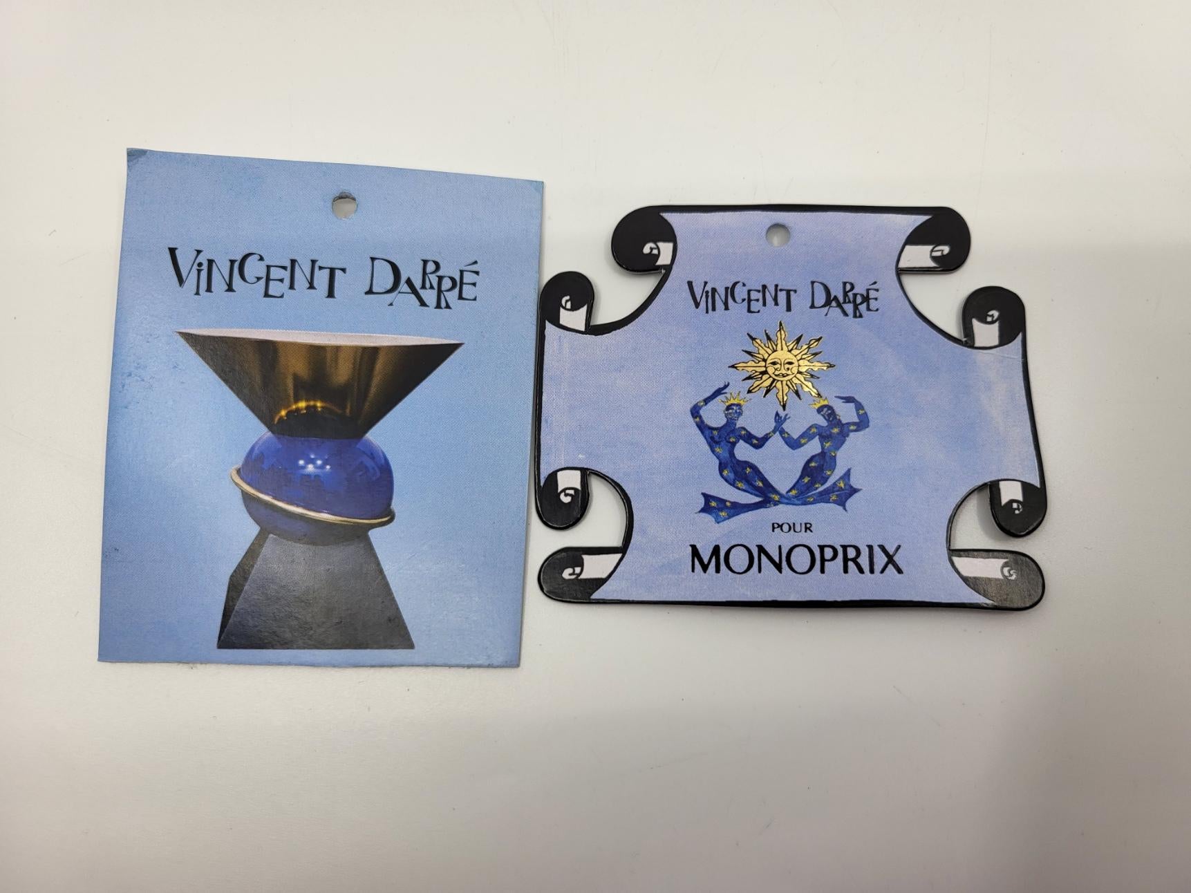 Tabouret Vincent Darré X Monoprix, Bleu, Noir, Doré, Francais Baroque Moderns 9