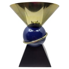 Tabouret Vincent Darré X Monoprix, Bleu, Noir, Doré, Francais Baroque Moderne