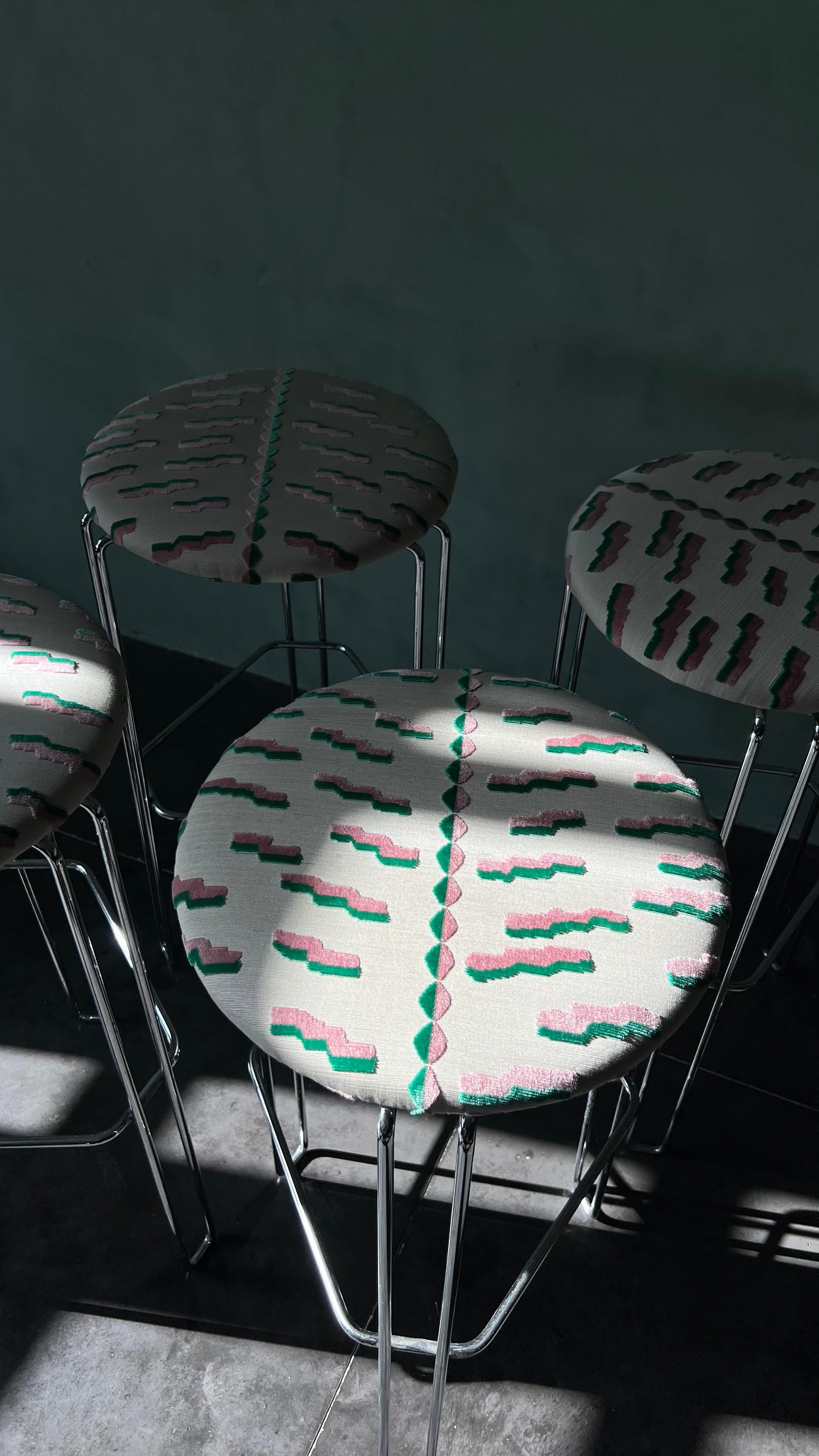 Mid-Century Modern Tabourets de bar A 63 Studio Tecnico Bononia en vente