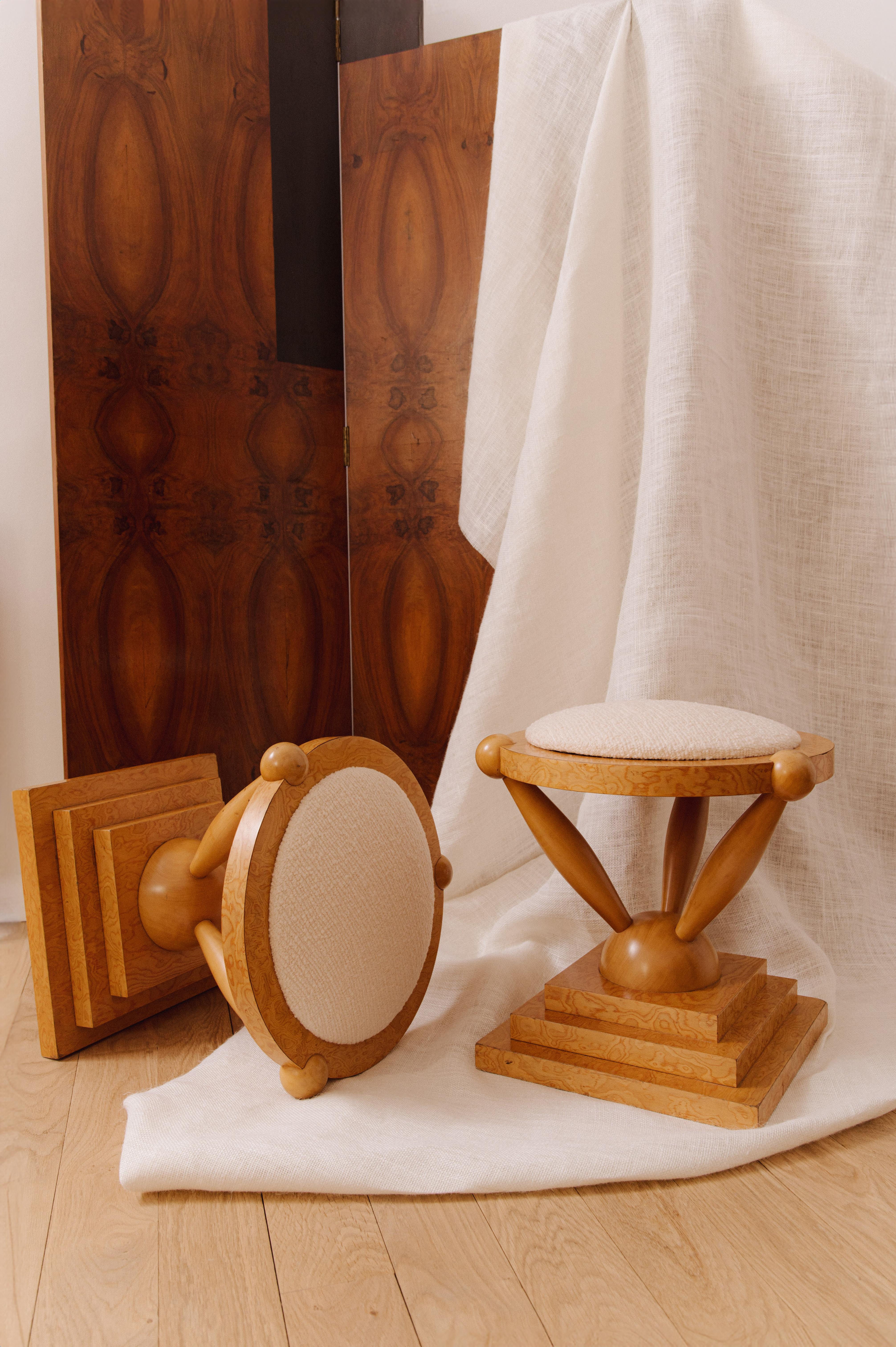 Tabourets Matteo Thun, Italien, 1980 im Zustand „Relativ gut“ im Angebot in PARIS, FR